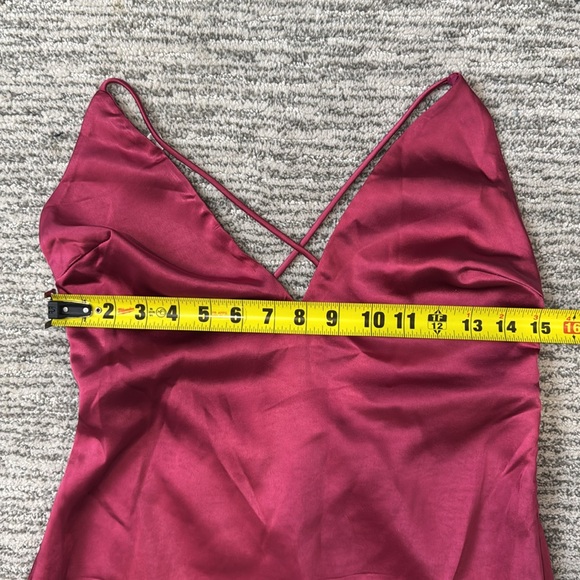 NWT MORE TO COME Regina Maxi Dress in Fuchsia Medium Revolve - Picture 10 of 15